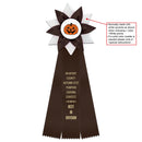Wales 3 Rosette Award Ribbon, 5-1/2" Top