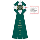 Dorset 3 Rosette Award Ribbon, 5" Top - Hodges Badge Company, Inc.