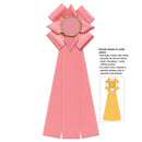 Dorset 3 Rosette Award Ribbon, 5" Top