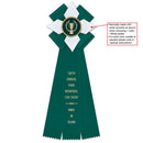 Dorset 3 Rosette Award Ribbon, 5" Top