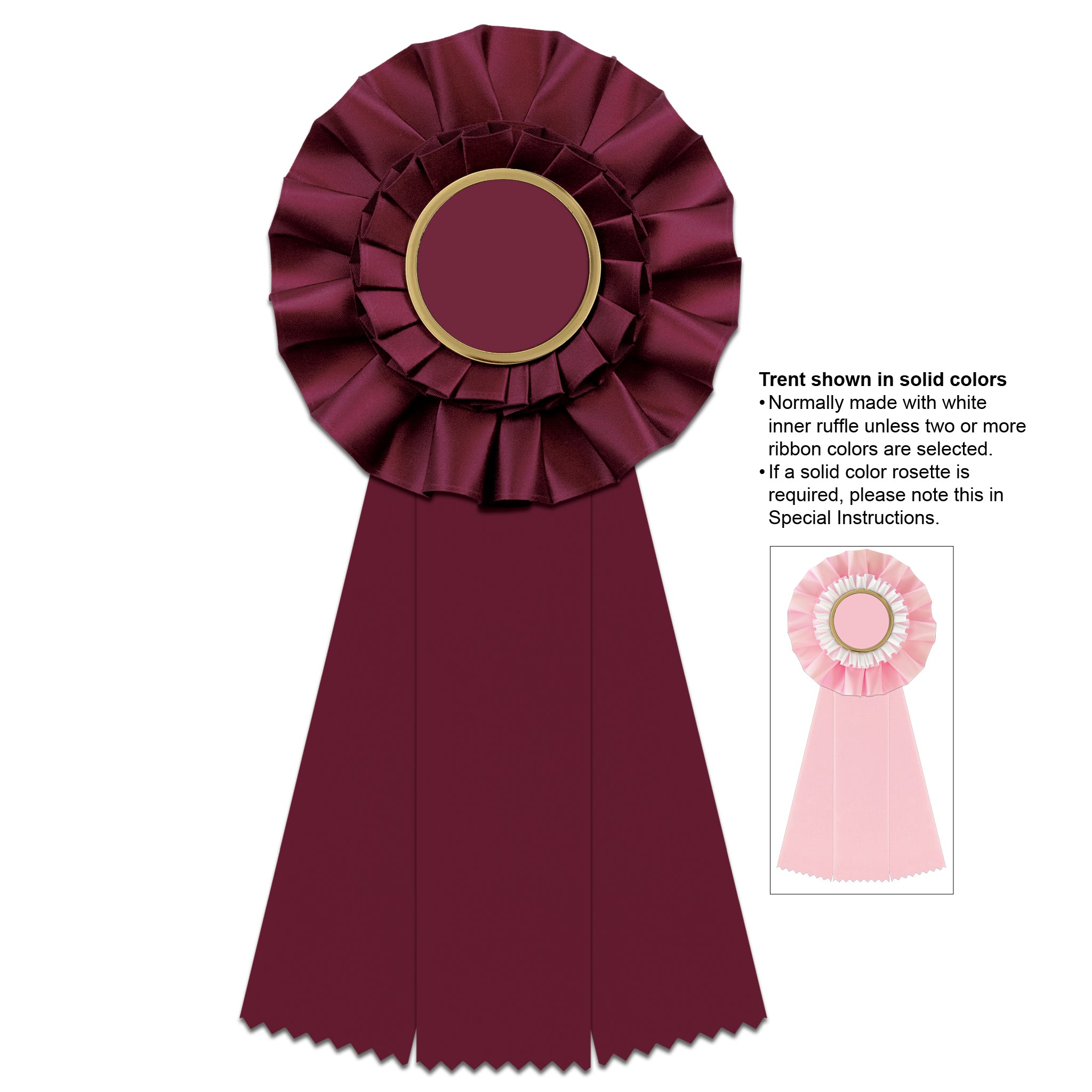 Trent 3 Rosette Award Ribbon, 5