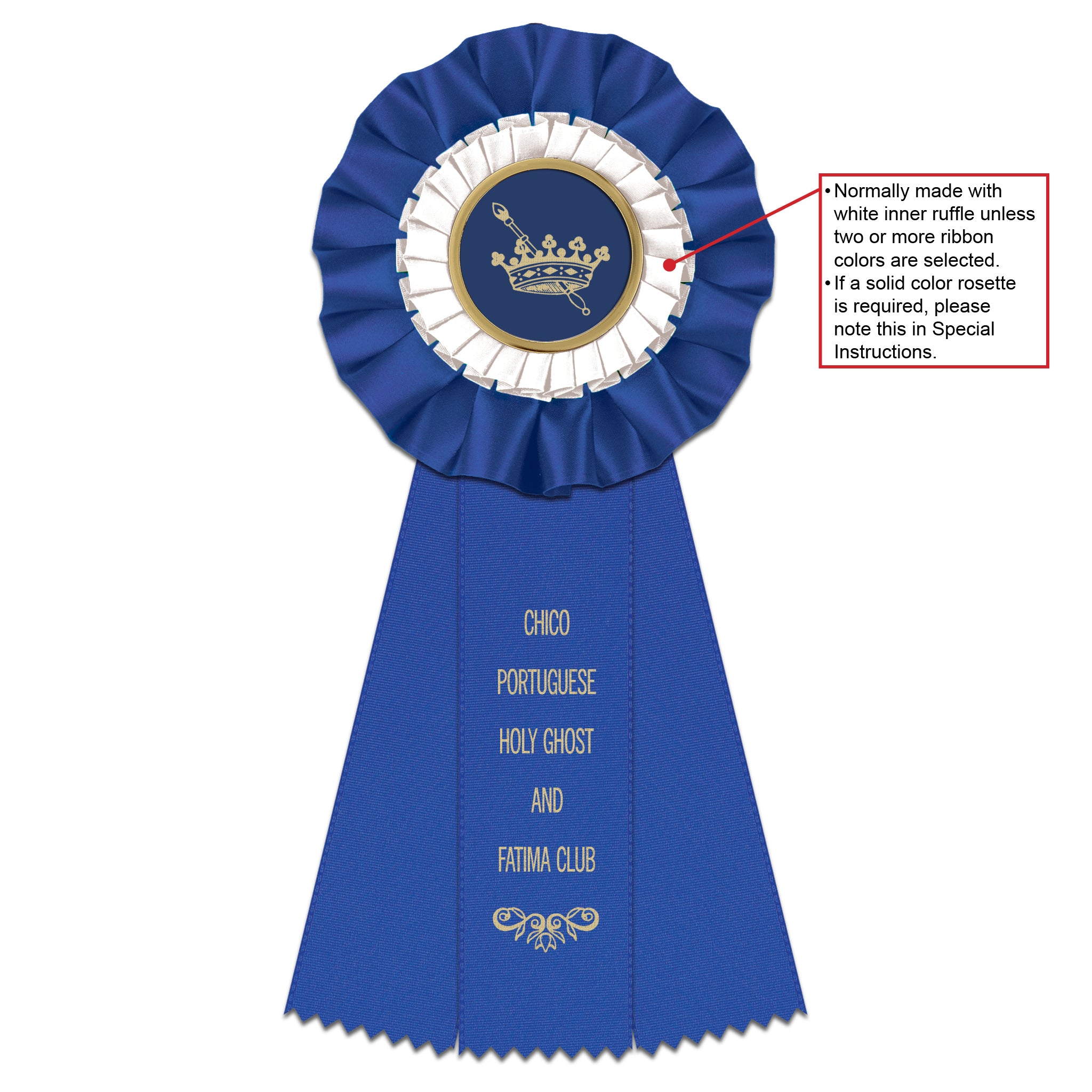 Trent 3 Rosette Award Ribbon, 5