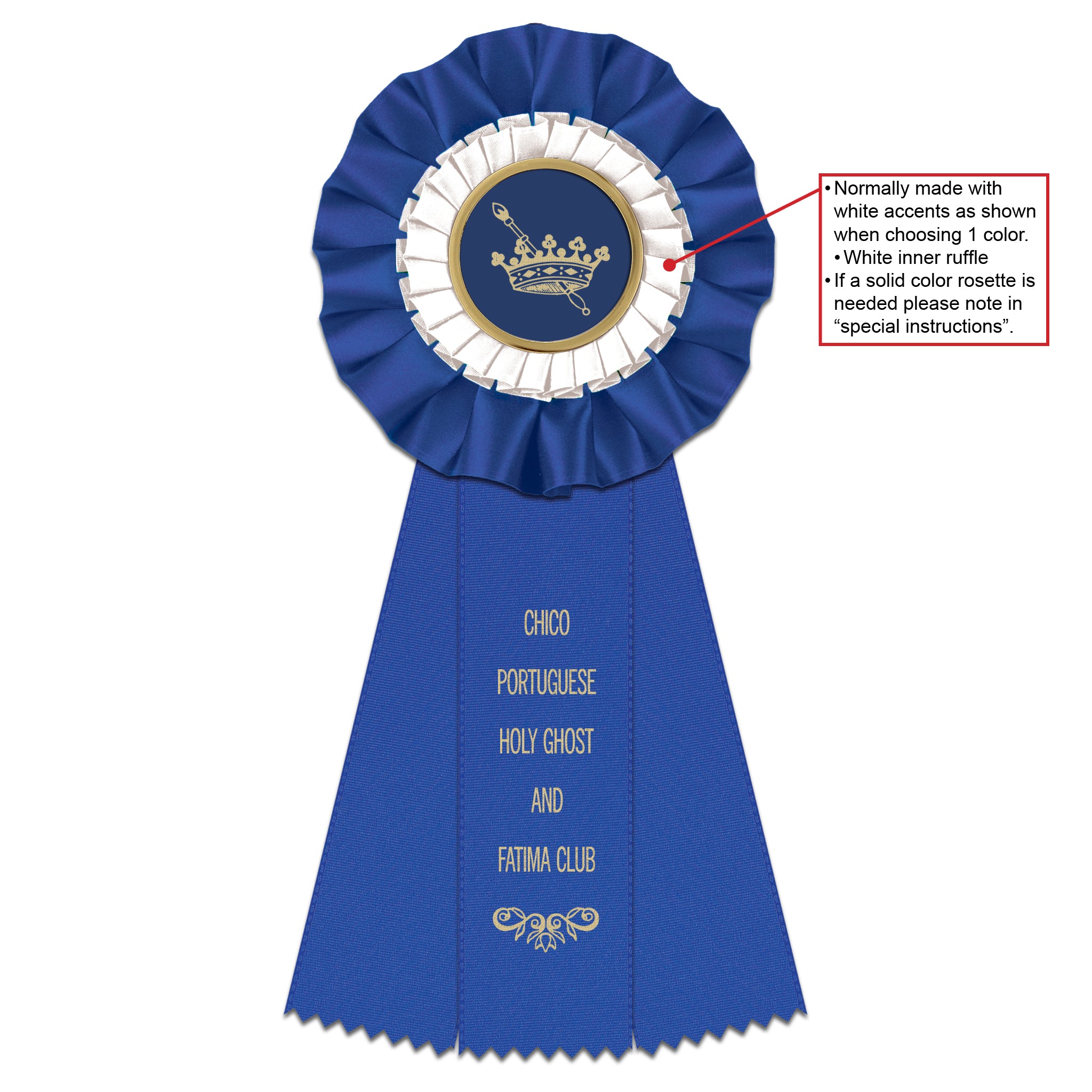 Trent 3 Rosette Award Ribbon, 5
