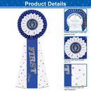 Stock Single Victory Torch Kerry Rosette Award Ribbon