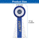 Stock Single Victory Torch Kerry Rosette Award Ribbon