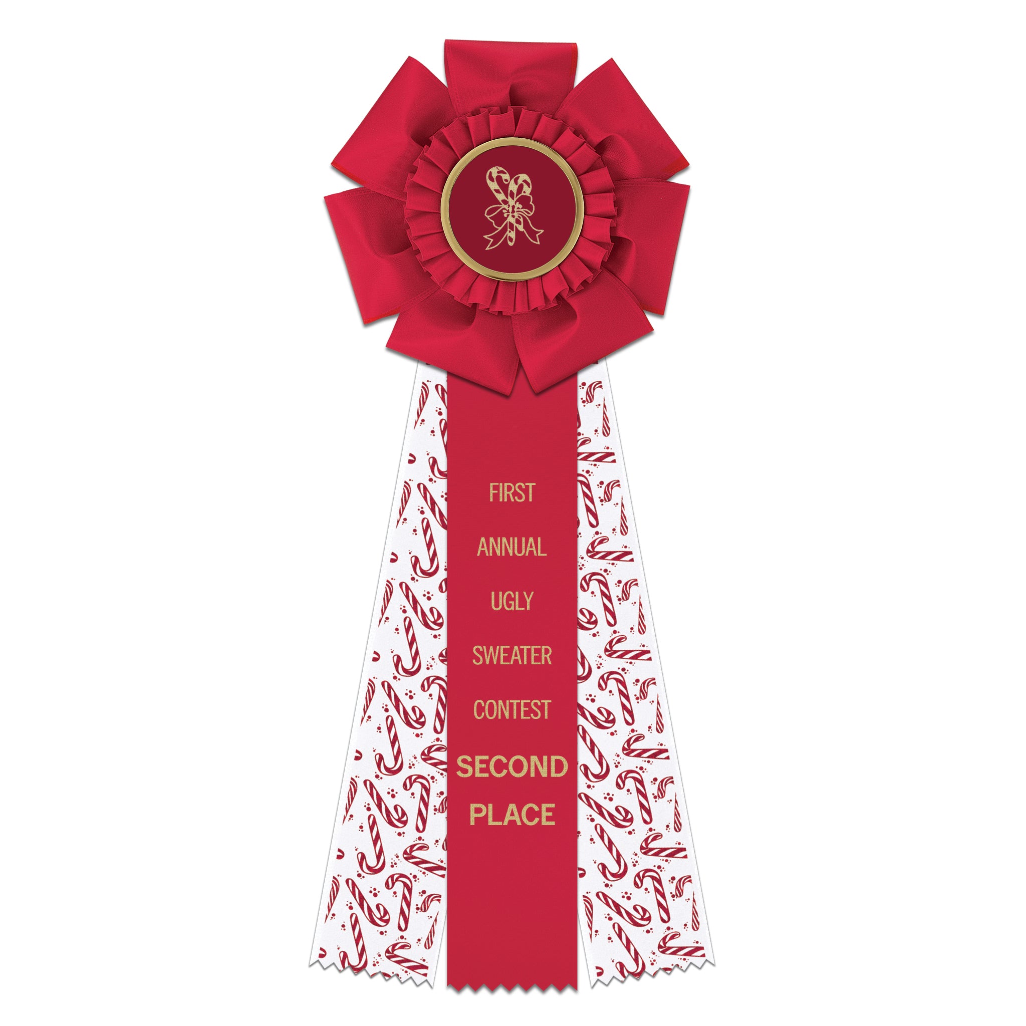 Peerless 3 Rosette Award Ribbon 5-1/2