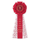Peerless 3 Rosette Award Ribbon 5-1/2" Top