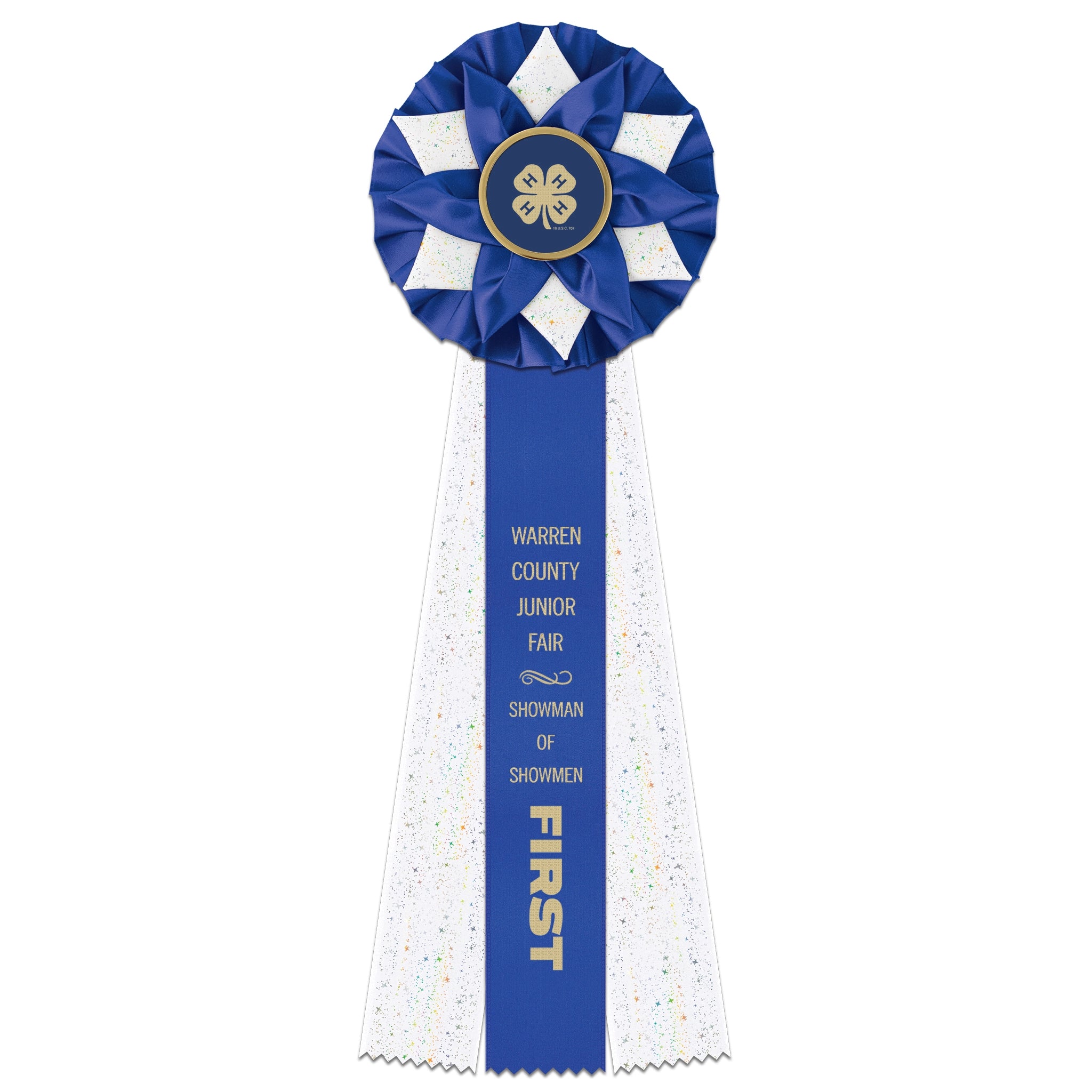 Deluxe Exeter 3 Rosette Award Ribbon, 6