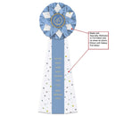 Deluxe Exeter 3 Rosette Award Ribbon, 6" Top