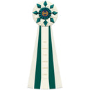 Sunniside 5 Rosette Award Ribbon, 8" Top.
