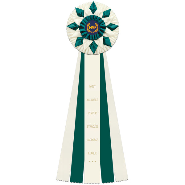 Sunniside 5 Rosette Award Ribbon, 8" Top