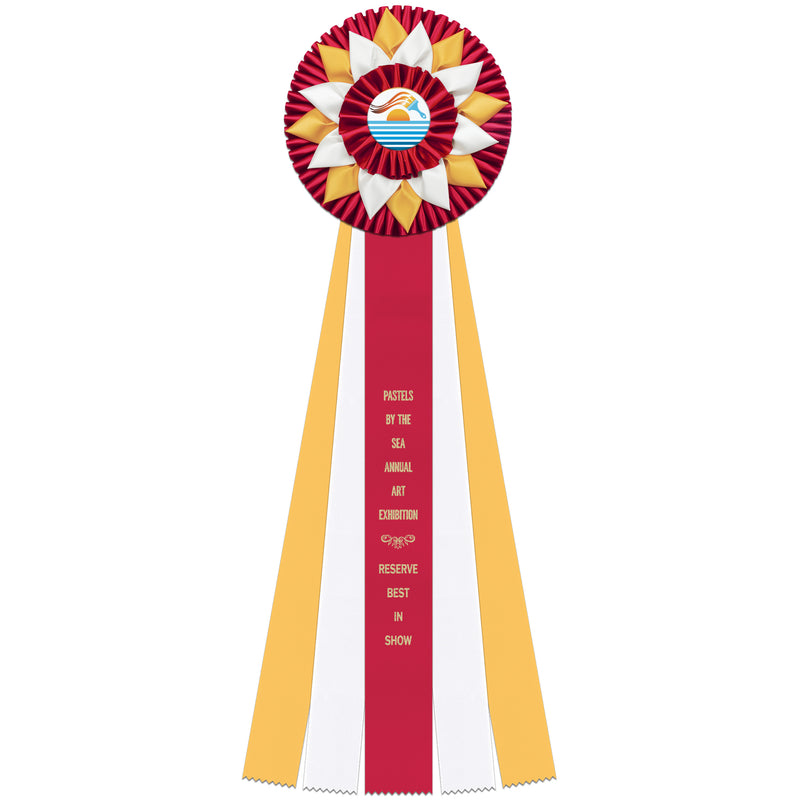 Sunniside 5 Rosette Award Ribbon, 8" Top