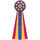 Sunniside 5 Rosette Award Ribbon, 8" Top.