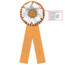 Duke 2 Rosette Award Ribbon, 5-1/2" Top - Hodges Badge Company, Inc.