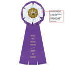 Shetland 3 Rosette Award Ribbon 5-1/2" Top - Hodges Badge Company, Inc.