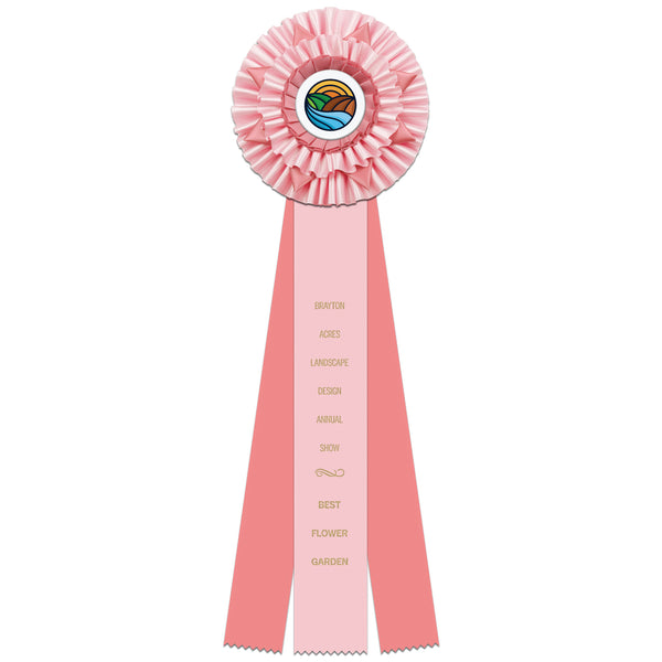 Cadmore 3 Rosette Award Ribbon, 6-1/2" Top