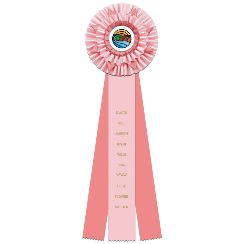 Cadmore 3 Rosette Award Ribbon, 6-1/2" Top