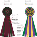 Penzance 7 Rosette Award Ribbon, 12-1/2" Top