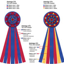 Aldridge 7 Rosette Award Ribbon, 12-1/2" Top