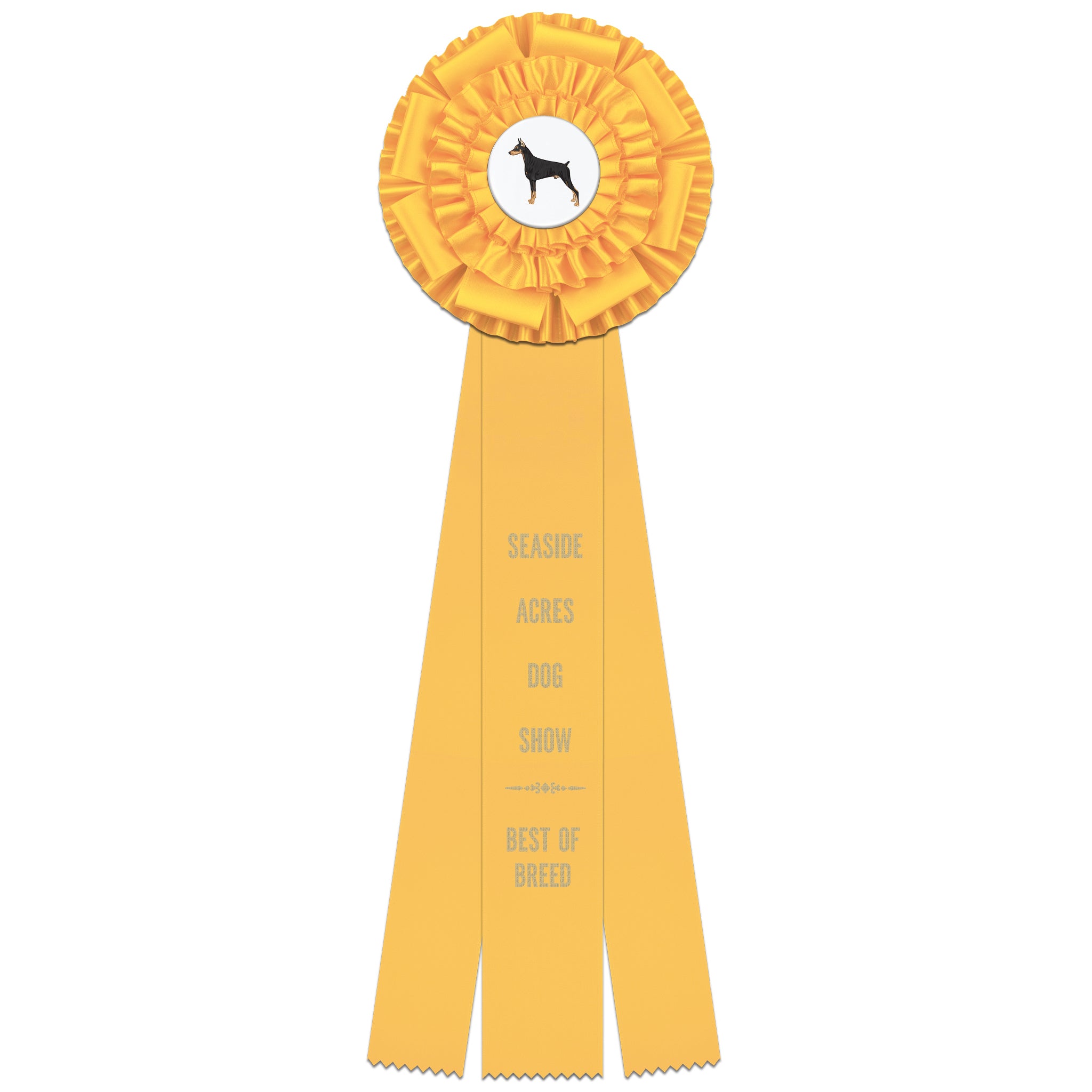 Marlow 3 Rosette Award Ribbon, 6-1/2