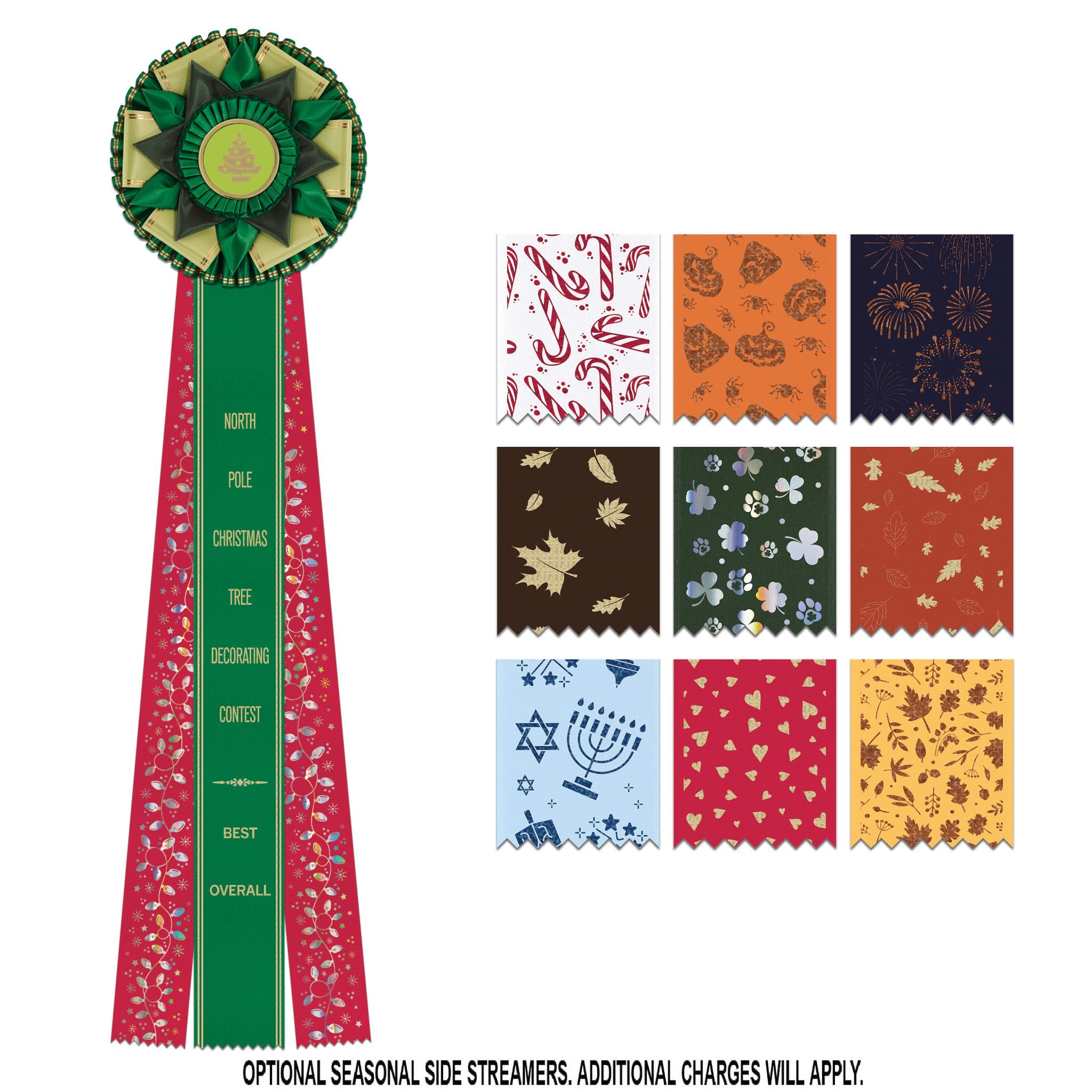 Kennet 3 Rosette Award Ribbon, 6-1/2