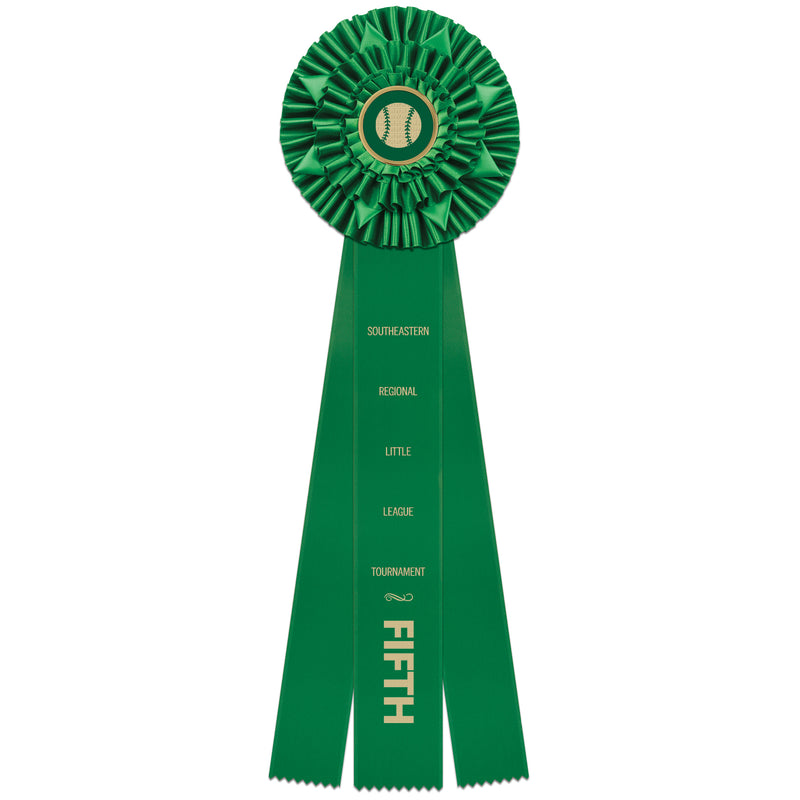 Cadmore 3 Rosette Award Ribbon, 6-1/2" Top