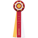 Cadmore 3 Rosette Award Ribbon, 6-1/2" Top.