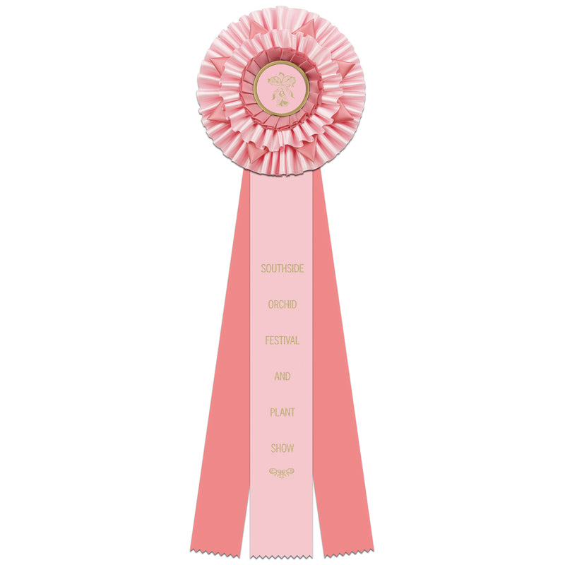 Cadmore 3 Rosette Award Ribbon, 6-1/2" Top