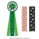 Chatham 3 Rosette Award Ribbon, 6-1/2" Top