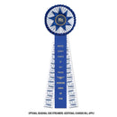 Chatham 3 Rosette Award Ribbon, 6-1/2" Top - Hodges Badge Company, Inc.