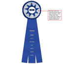 Chatham 3 Rosette Award Ribbon, 6-1/2" Top