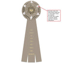 Wheaton 3 Rosette Award Ribbon 6-1/2" Top - Hodges Badge Company, Inc.