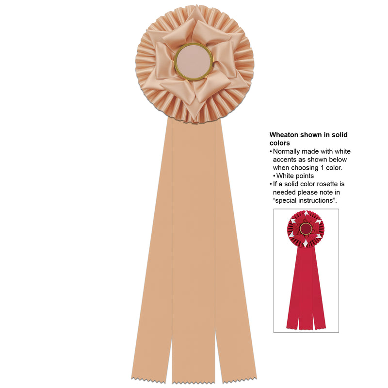 Wheaton 3 Rosette Award Ribbon 6-1/2" Top