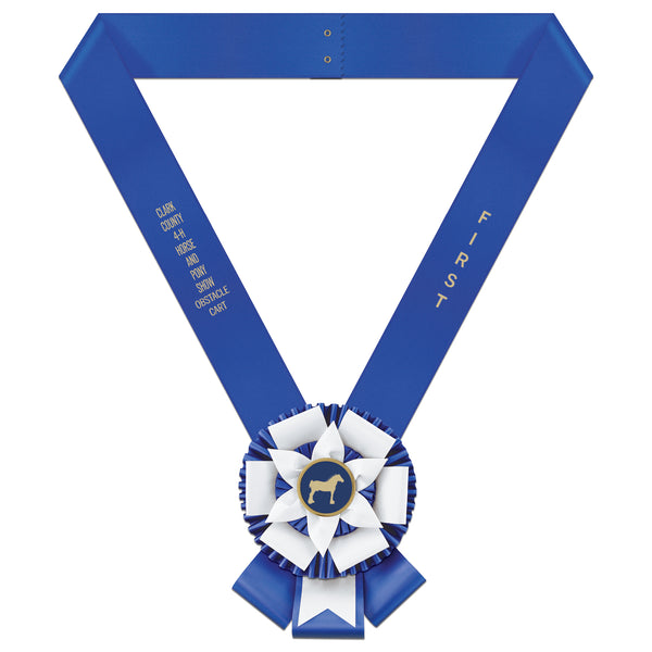 Custom Doncaster Award Sash, 6-1/2" Top