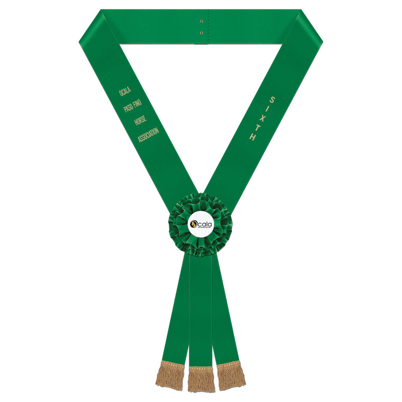 Custom Ramsey Award Sash, 5" Top