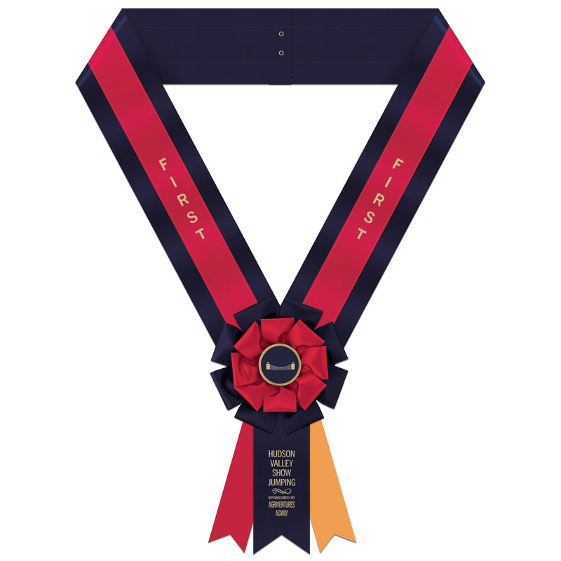 Custom Easton Award Sash, 6-1/2" Top
