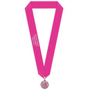 1-1/8" Custom CXC Color Fill Award Medal With Satin Neck Ribbon