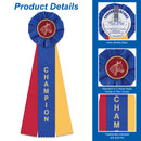 Stock Champion or Reserve Champion Equestrian Rosette Award Ribbon