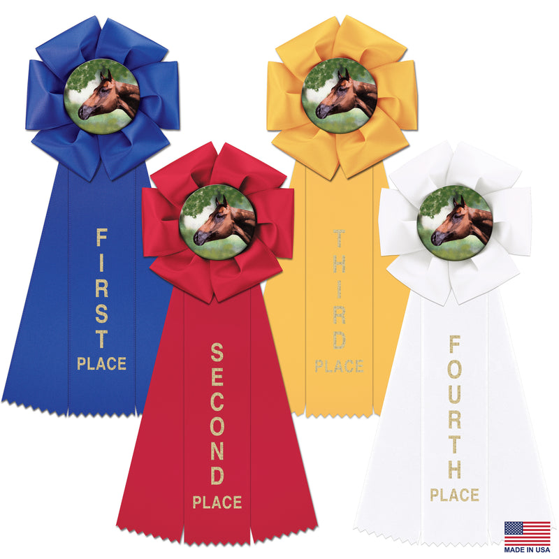 Stock Beauty Rosette Award Ribbon Set (Set of 4)