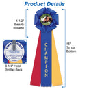 Stock Beauty Champion or Reserve Champion Rosette Award Ribbon
