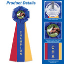 Stock Beauty Champion or Reserve Champion Rosette Award Ribbon