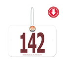 Custom Indurotec™ Full Color Large Rectangular Exhibitor Number With Hook