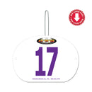 Custom Indurotec™ Full Color Large Oval Exhibitor Number With Hook