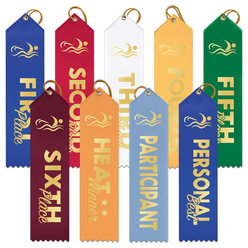 2" X 8" Stock Point Top Swim Award