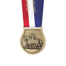 2-1/2" VX Award Medal With Specialty Satin Neck Ribbon