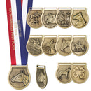 2-1/2" VX Award Medal With Specialty Satin Neck Ribbon