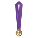 3-1/2" Stock AT Award Medal With Custom Satin Neck Ribbon