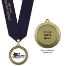 1-3/4" Custom LFL Award Medal With Satin Neck Ribbon