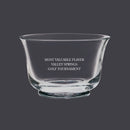 9" Engraved Horse Show Glass Revere Bowl Trophy