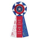 Limited Edition The American 3 Rosette Award Ribbon, 4-1/2" Top